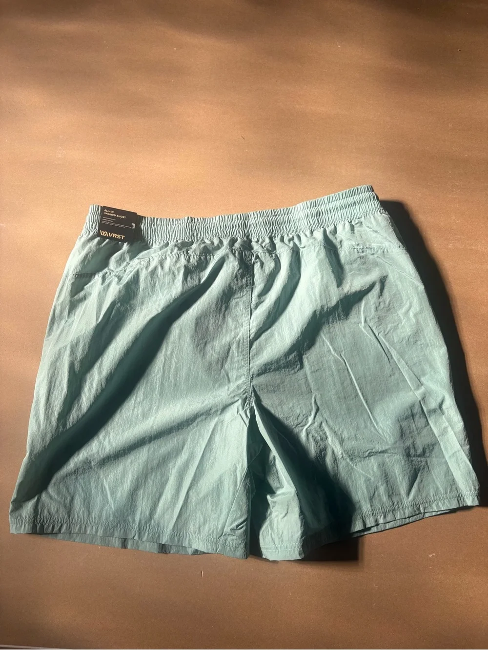 Men's Athletic Shorts in Aqua Green with Elastic Waist